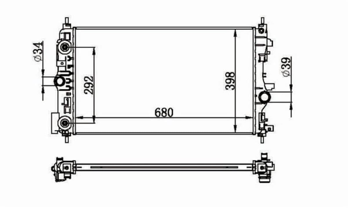SU RADYATORU BRAZING 26MM  OPEL   ASTRA J AT A14NEL - A14 NET - A16XER - A16LET