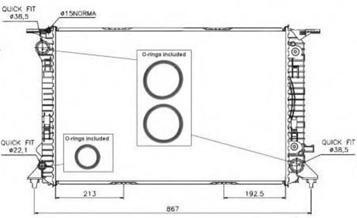 Su Radyatoru Brazıng Audı A4 2.0-3.0D - 3.2I  07-