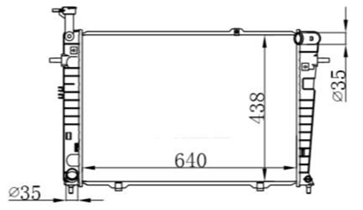 SU RADYATORU BRAZING HYUNDAI TUCSON SPORTAGE 2.0 BENZINLI 2004-2010 AT
