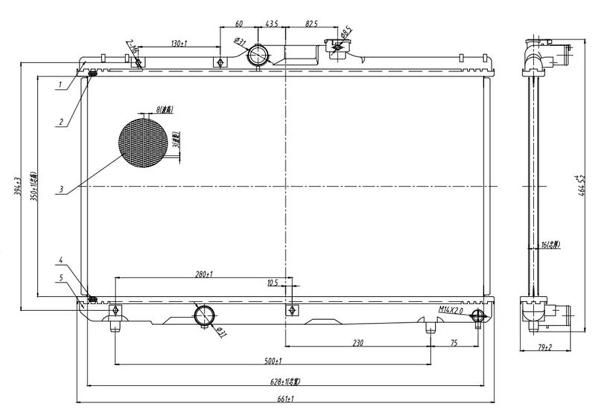 SU RADYATORU BRAZING MAN-TOYOTA  COROLLA 93/00  AE100-AE101-111