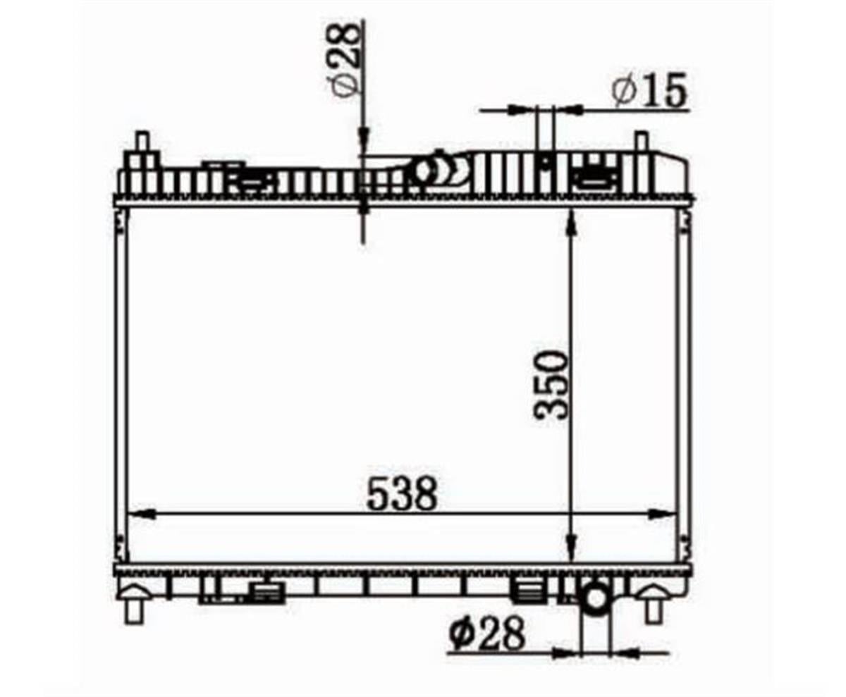 SU RADYATORU BRAZING M/T FORD: FIESTA B-MAX  1.25 1.4 1.6  08- BENZINLI