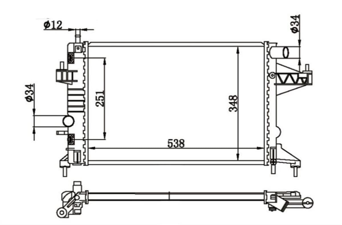 SU RADYATORU BRAZING OPEL CORSA C Z14XE AT.