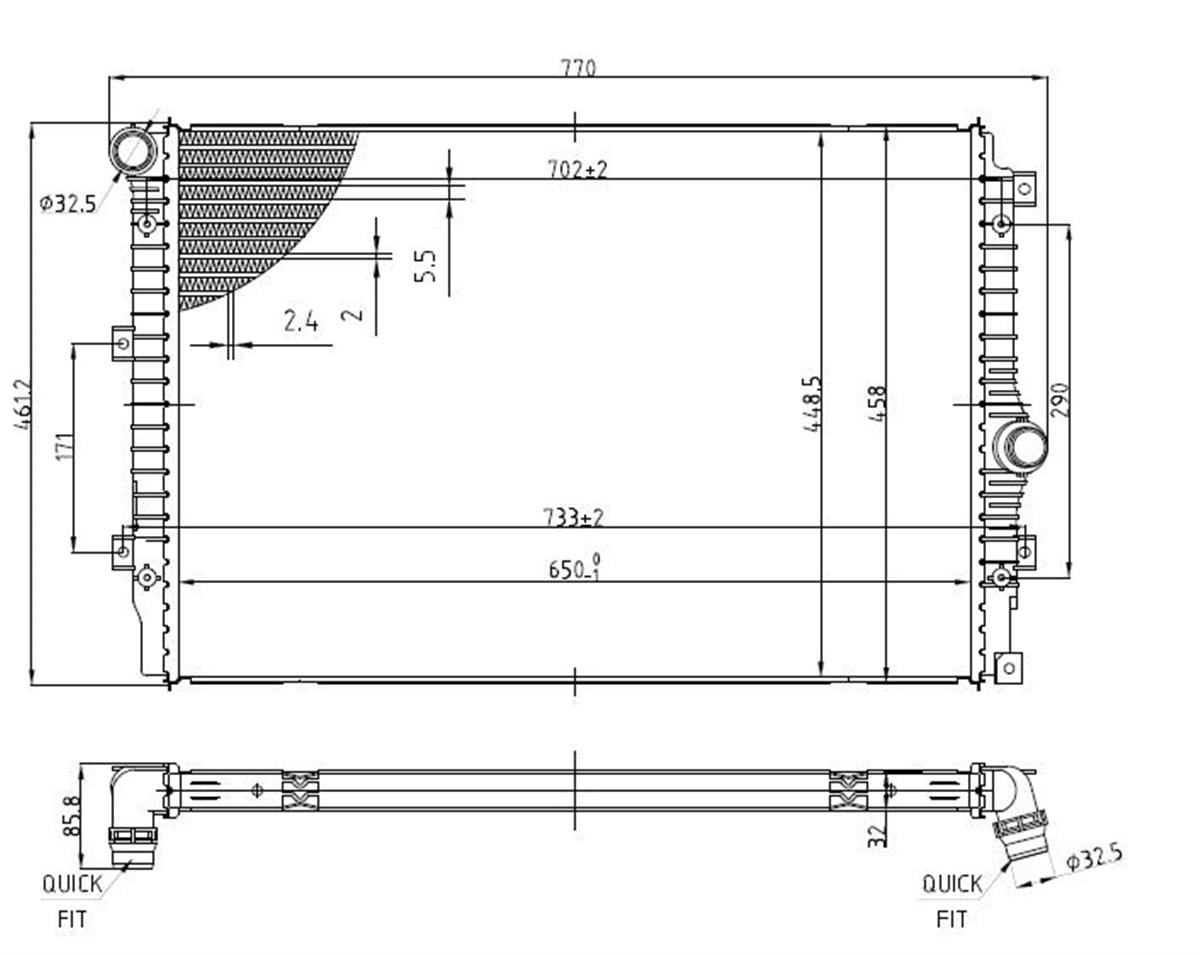 Su Radyatoru Brazıng Vw Tıguan 12-18