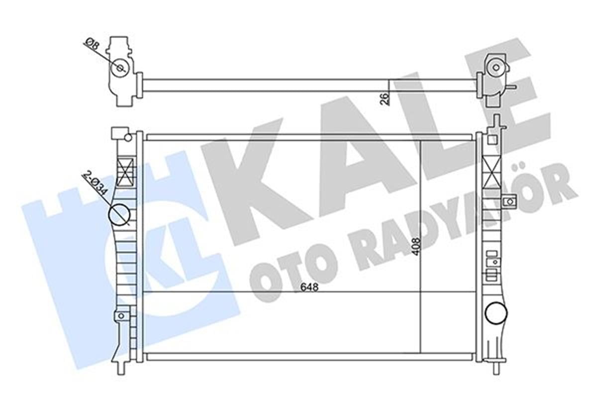 Su Radyatörü C4-Jumpy-Spacetourer-Ds7-Peugeot 3008-308 Iı-5008 Iı-Expert Mt Al/P