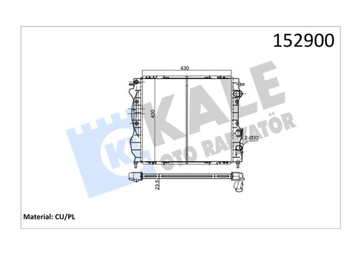 Su Radyatörü Clio 1.7-1.8 Rt Baccara