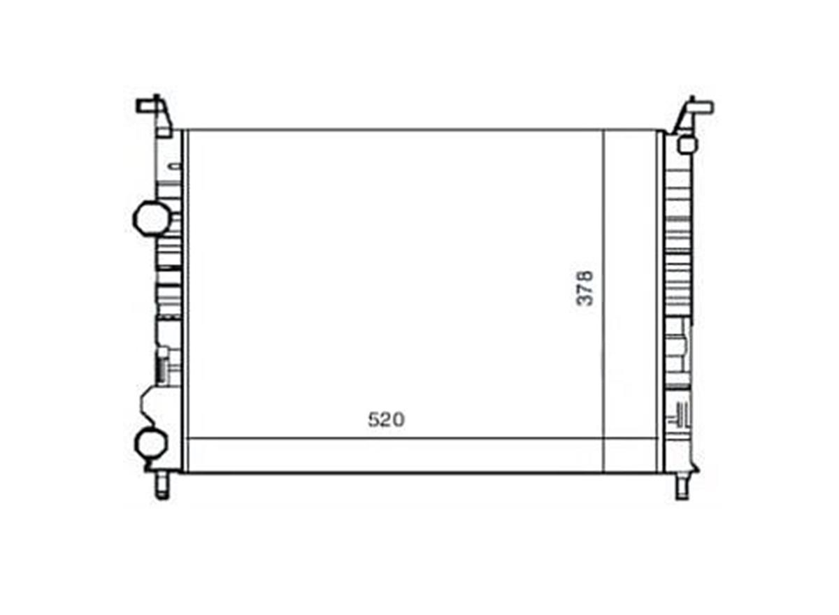 Su Radyatoru  Fiat : Albea 1.6 16V 1.4 Fıre / Palio 1.2 16V Ac Strada  520×378×2