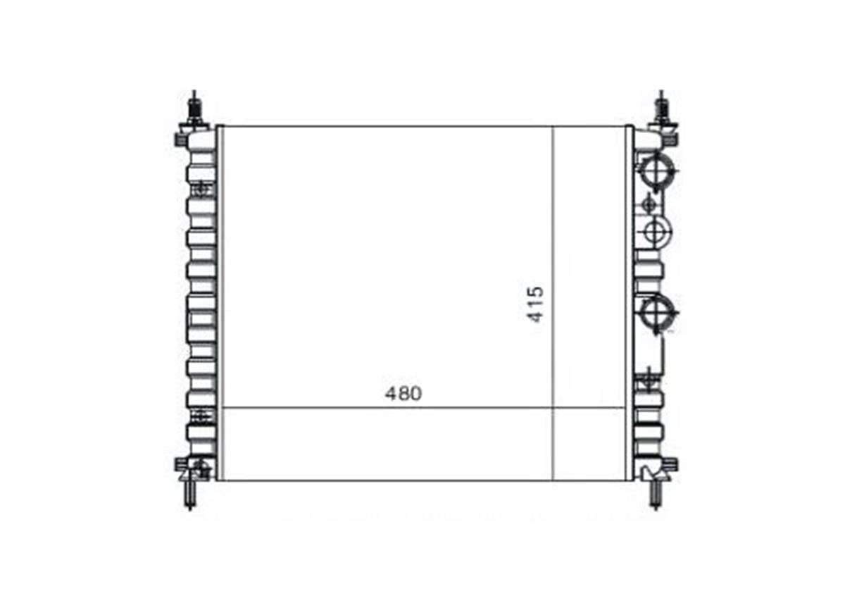 Su Radyatoru Fiat:Bravo-Brava-Marea 1.4 1 6 Ac 97-00 480X415x23