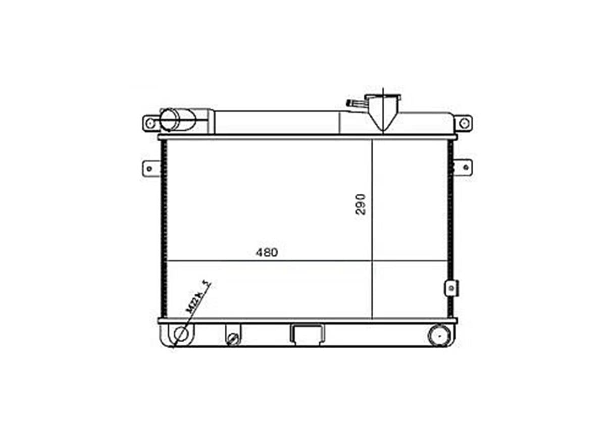 Su Radyatoru Fiat:M131 293X470x32