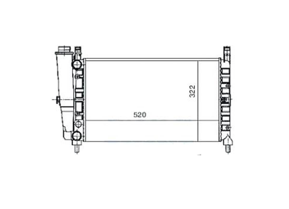 Su Radyatoru Fiat:Uno 70 1.4 Ie 520X322x34