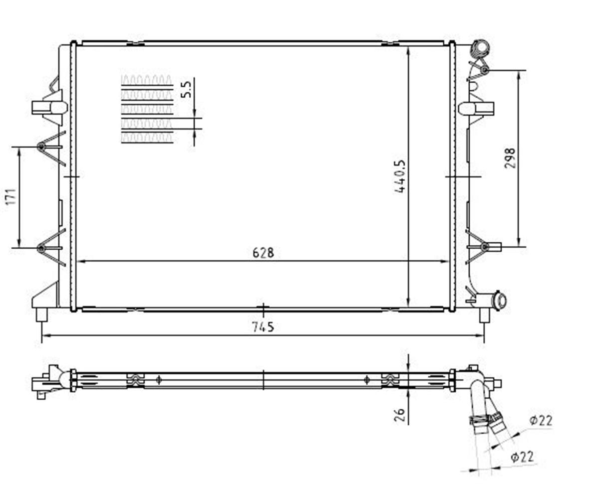 Su Radyatoru-Intercooler Brazıng  Vw Caddy 16-  Passat 13-