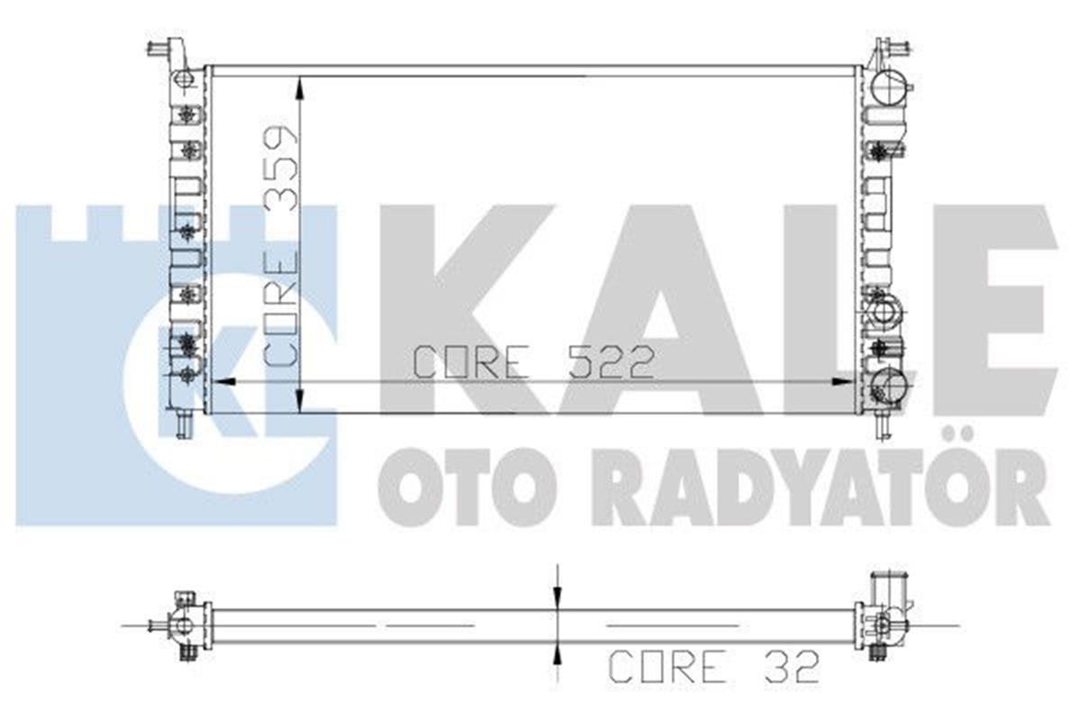Su Radyatörü Palio 1.2-1.4 522X359x32 2 Sıra Al Pl Sistem