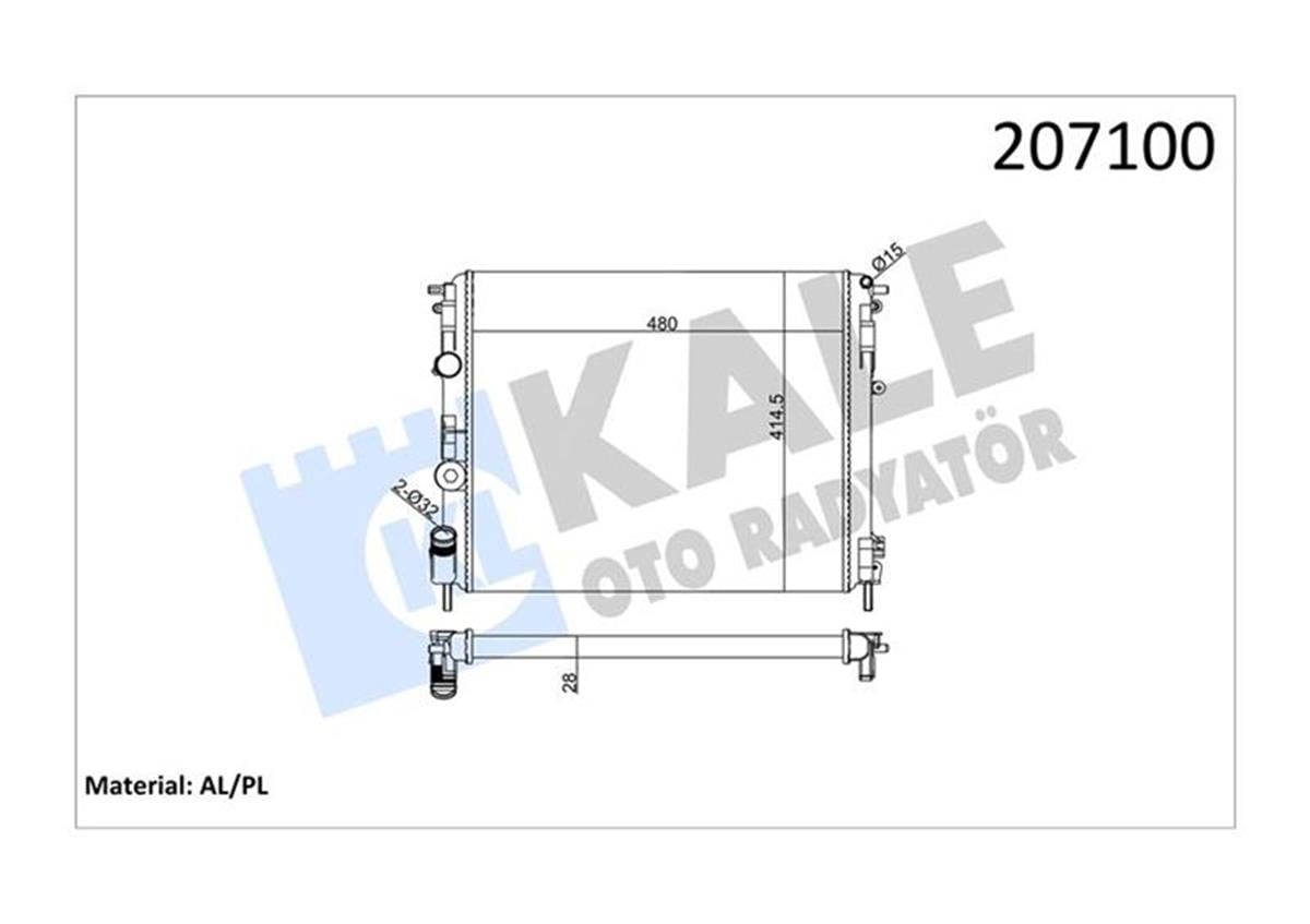 Su Radyatörü Renault Kango/Clio