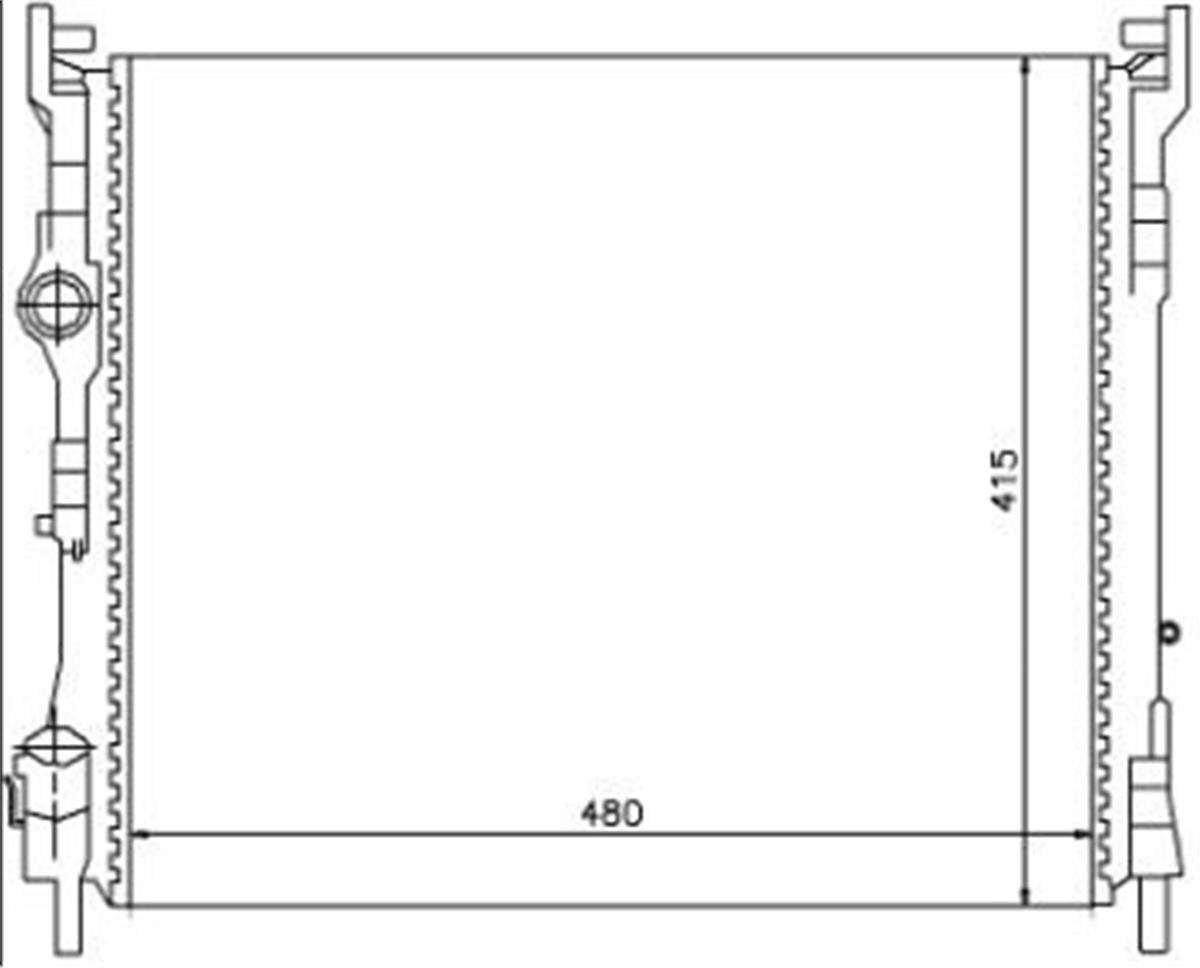 Su Radyatoru Renault:Clio 2 1.5 Dcı K9k 80Ps Ac Lb23