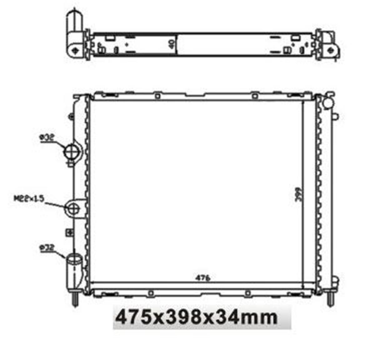 Su Radyatoru Renault:Clio 2 1.4 8V E7j 98-00 Ac 1.6 8V K7m Ac