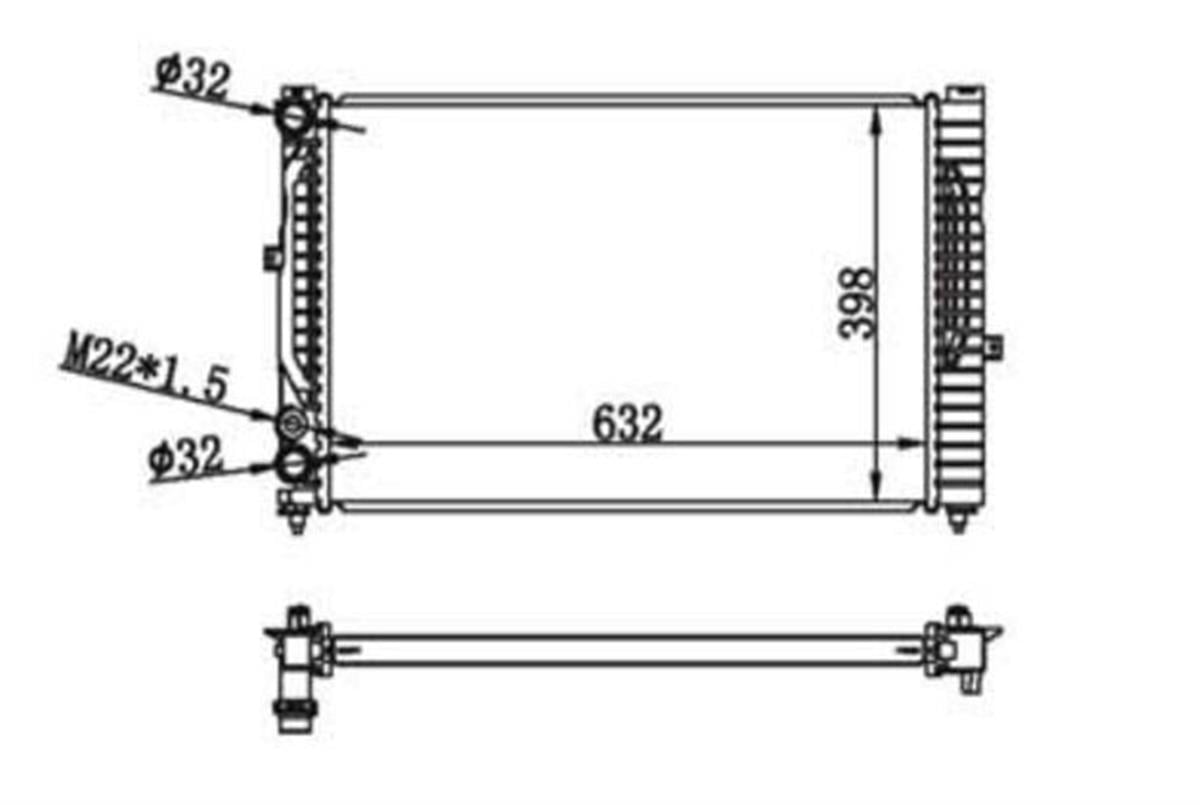 Su Radyatoru,Mekanık-Manuel (Vw Passat 97-05  Audi A4 95-01  A6 98-05  Skoda Sup