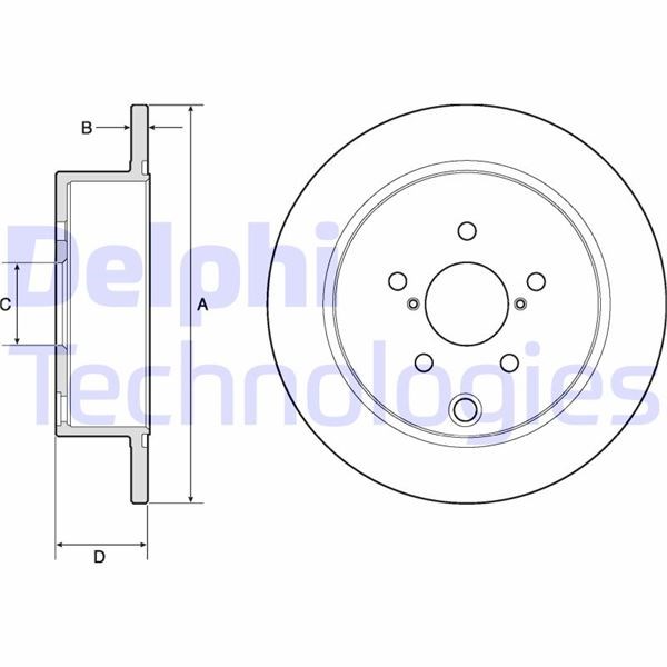 Subaru Forester SJ Arka Fren Diski Dolu Tip DELPHI