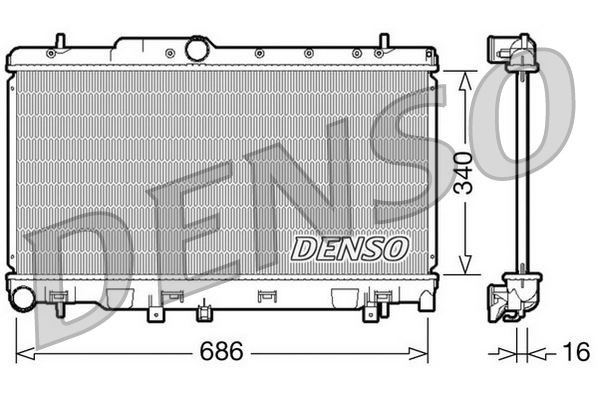 Subaru Legacy III Motor Su Radyatörü DENSO