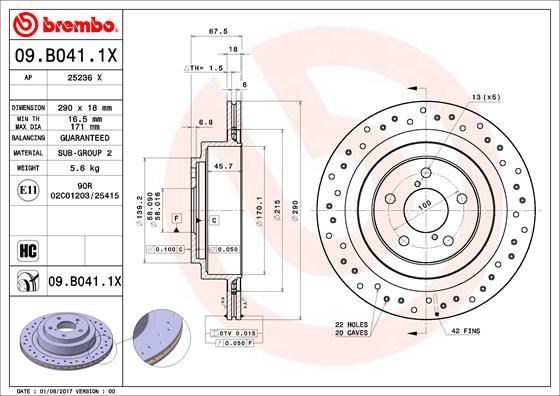 Subaru Arka Fren Diski [Xtra] BREMBO