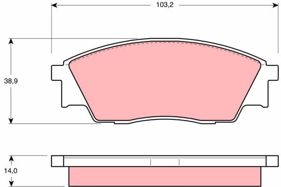 Subaru Rex II Ön Aks Disk Balatası TRW