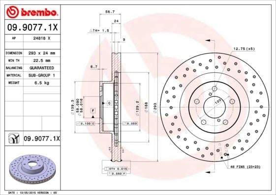 Subaru Ön Fren Diski XTRA BREMBO