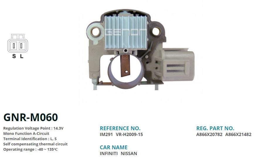 Nissan Sunny Primera Alternatör Konjektörü GENON