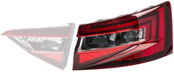 Skoda Superb Arka Far Dış Parça LED Sol HELLA