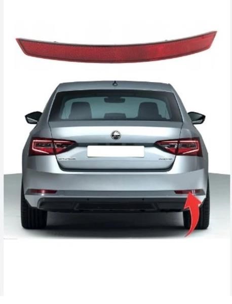 Skoda Superb Arka Tampon Reflektörü Sağ 2015 ve Sonrası PRO-A