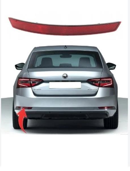Skoda Superb Reflektör Arka Tampon Sol 2015 ve Sonrası PRO-A