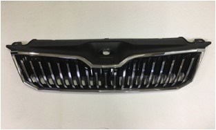 Skoda Superb Ön Panjur Krom Çizgili Krom Çerçeve Üst Plastik Birlikte PRO-A