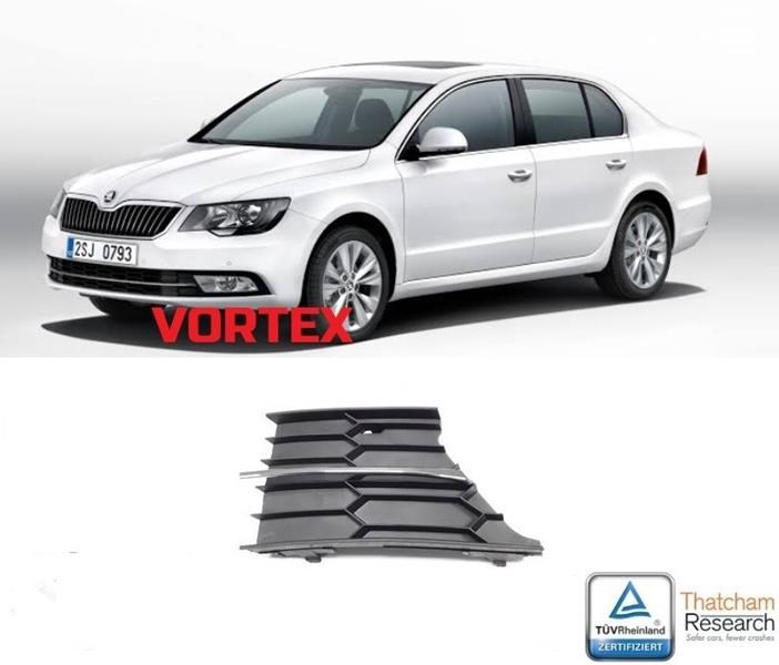 Skoda Superb Ön Tampon Izgara Sağ Kromlu DOGAN-