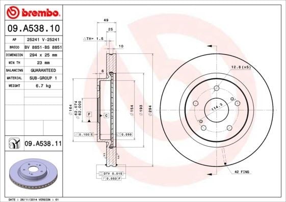 Suzuki Grand Vitara Ön Fren Diski Hava Kanallı BREMBO