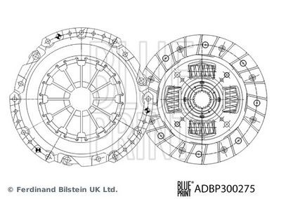 Suzuki Grand Vitara 1.6L Debriyaj Seti (Baskı Disk Rulmansız) BLUEPRINT