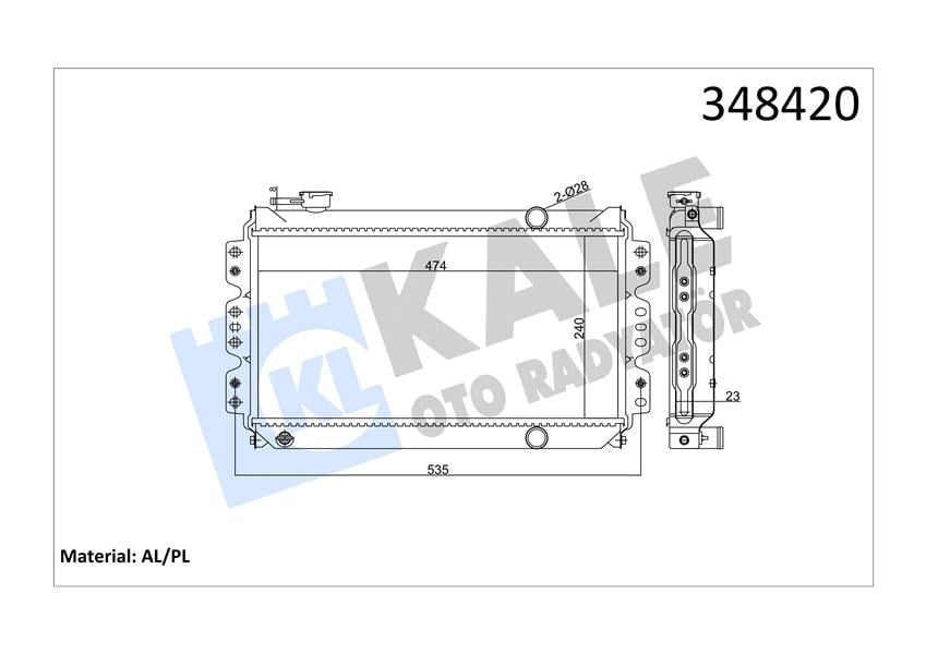 Suzuki Super Carry Radyatör MT KALE-RADYATOR
