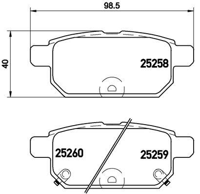 Suzuki Swift Arka Fren Balatası Low-Met BREMBO