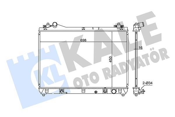 Suzuki Grand Vitara II Radyatör KALE-RADYATOR