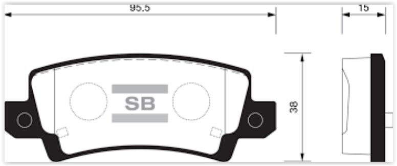 Suzuki Swift SX4 Vitara Arka Fren Balatası SANGSIN