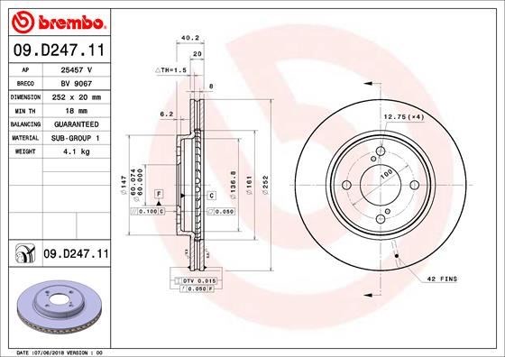 Suzuki Baleno Ön Fren Diski Hava Kanallı Kaplamalı BREMBO