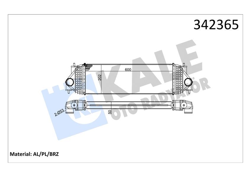 Suzuki Grand Vitara Turbo Radyatörü Intercooler KALE-RADYATOR