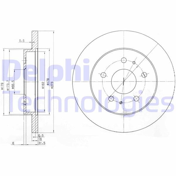Daihatsu Terios Ön Fren Diski Dolu Tip DELPHI