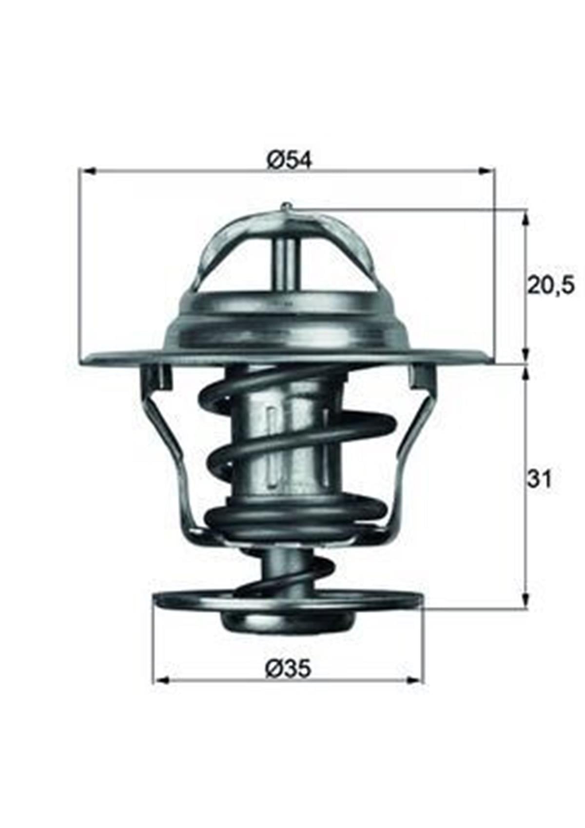 Termostat 87C A3-A4-A6-Bora-Caddy Iı-Golf-Jetta Iı Ford Escort Iv Taunus Fiestra