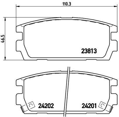 Hyundai Terracan Arka Balata VALEO