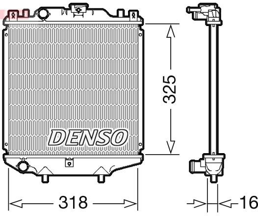 Daewoo Tico Motor Su Radyatörü DENSO