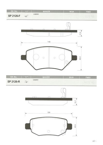 Chery B12 G6R Arka Disk Balata SANGSIN