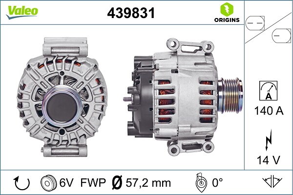 Volkswagen Tiguan Audi Q3 Alternatör VALEO