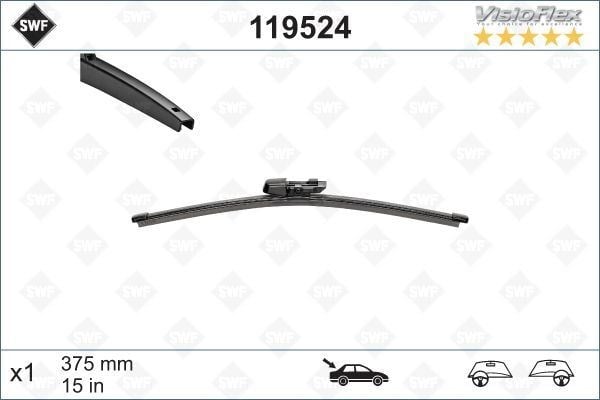 Volkswagen Tiguan II Arka Silecek Süpürgesi 375 mm VALEO