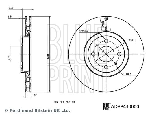 Ön Fren Diski BLUEPRINT