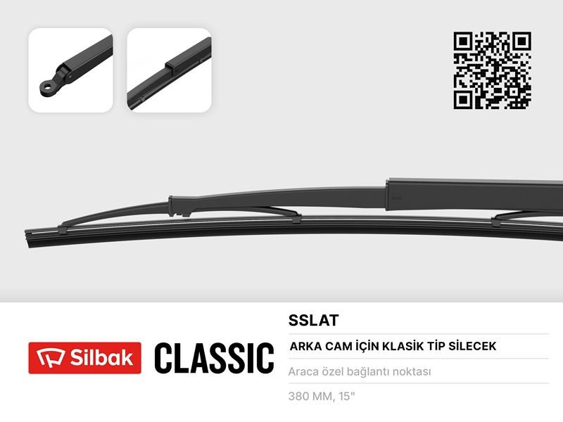 Tofaş Kartal SLX Arka Cam Silecek Süpürgesi 385mm SILBAK