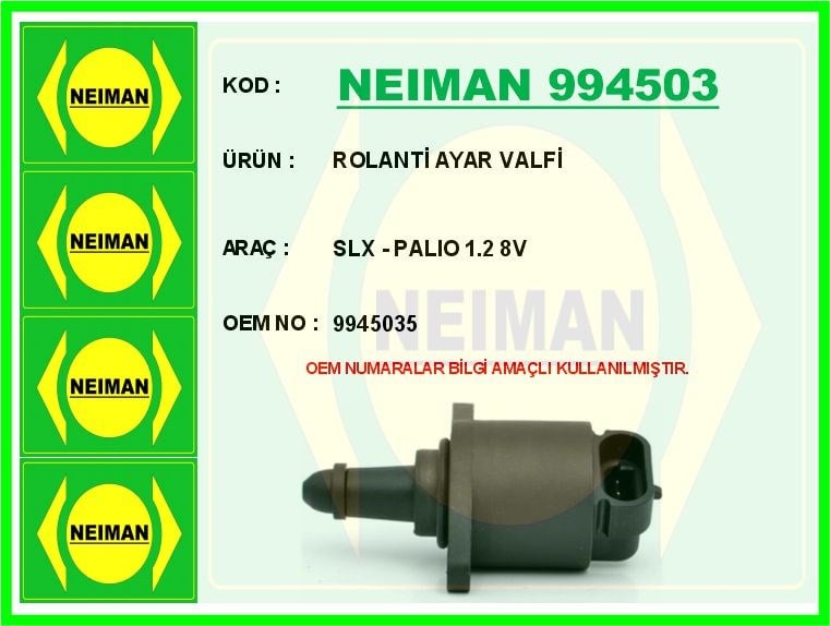 Tofaş Şahin SLX Rolanti Ayar Valfi BESCHER