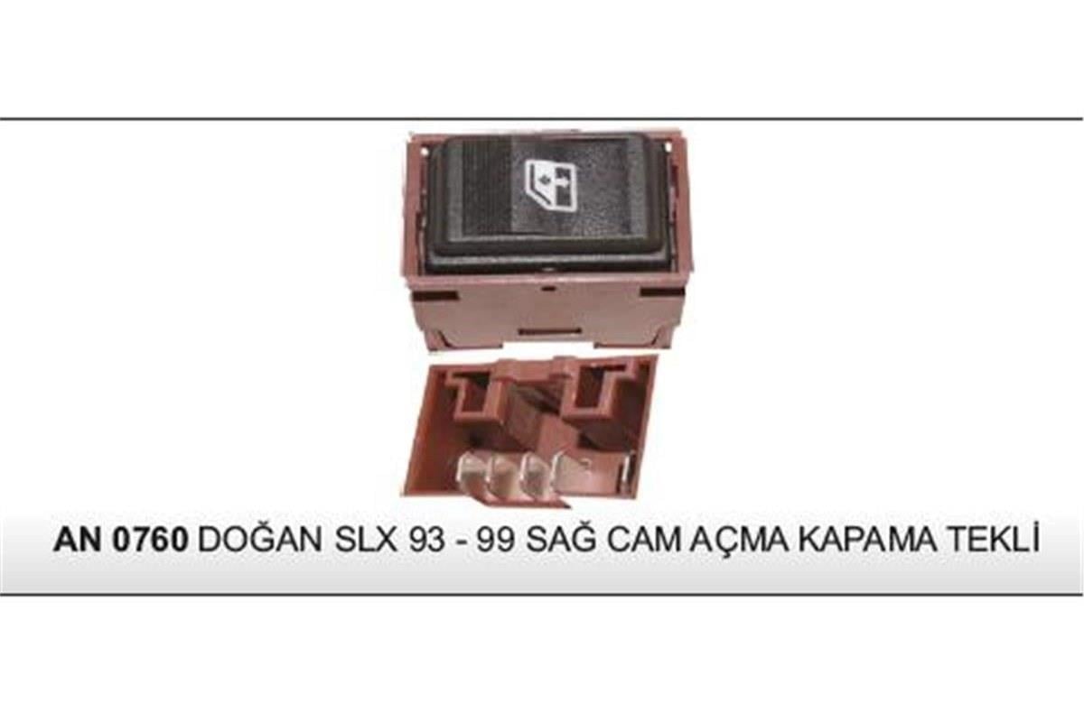 Fiat Slx Sağ Cam Kaldırma Anahtarı Dodo (93-99) An-0760
