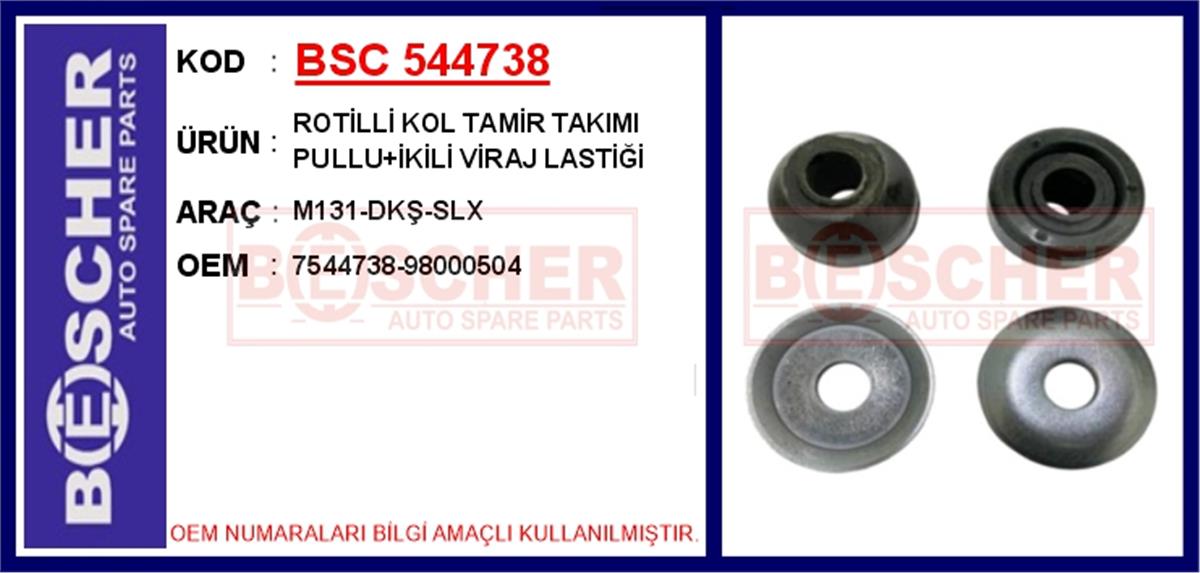 M131 Rotilli Kol Tamir Takımı Pullu İkili Viraj Lastiği 7544738-98000504